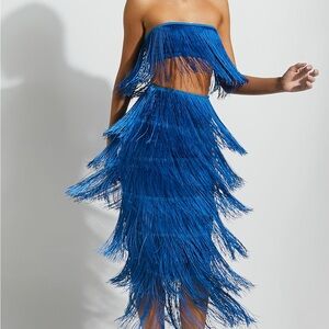 Showpo Amalee Two Piece Fringe Set